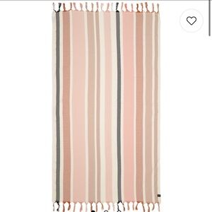 Revolve Slow Tide Zoey Turkish Towel Blanket Striped NWT
